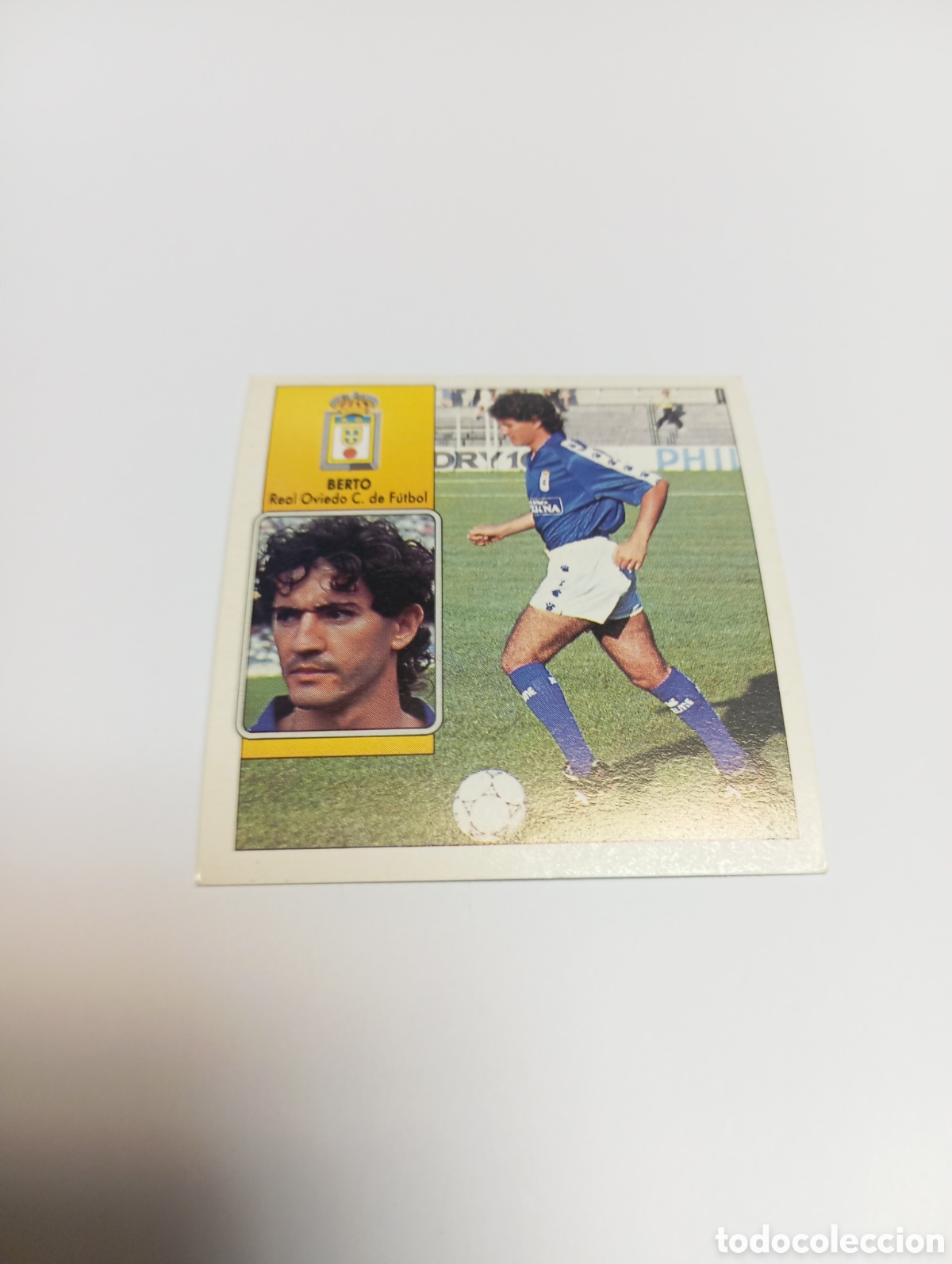Cromos de F&uacute;tbol: BERTO Oviedo Liga Este 1992 1993 Panini 92 93 RECUPERADO