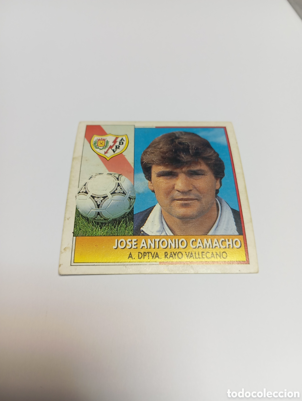 Cromos de F&uacute;tbol: ENTRENADOR CAMACHO Rayo Vallecano Liga Este 1992 1993 Panini 92 93 NUEVO SIN PEGAR