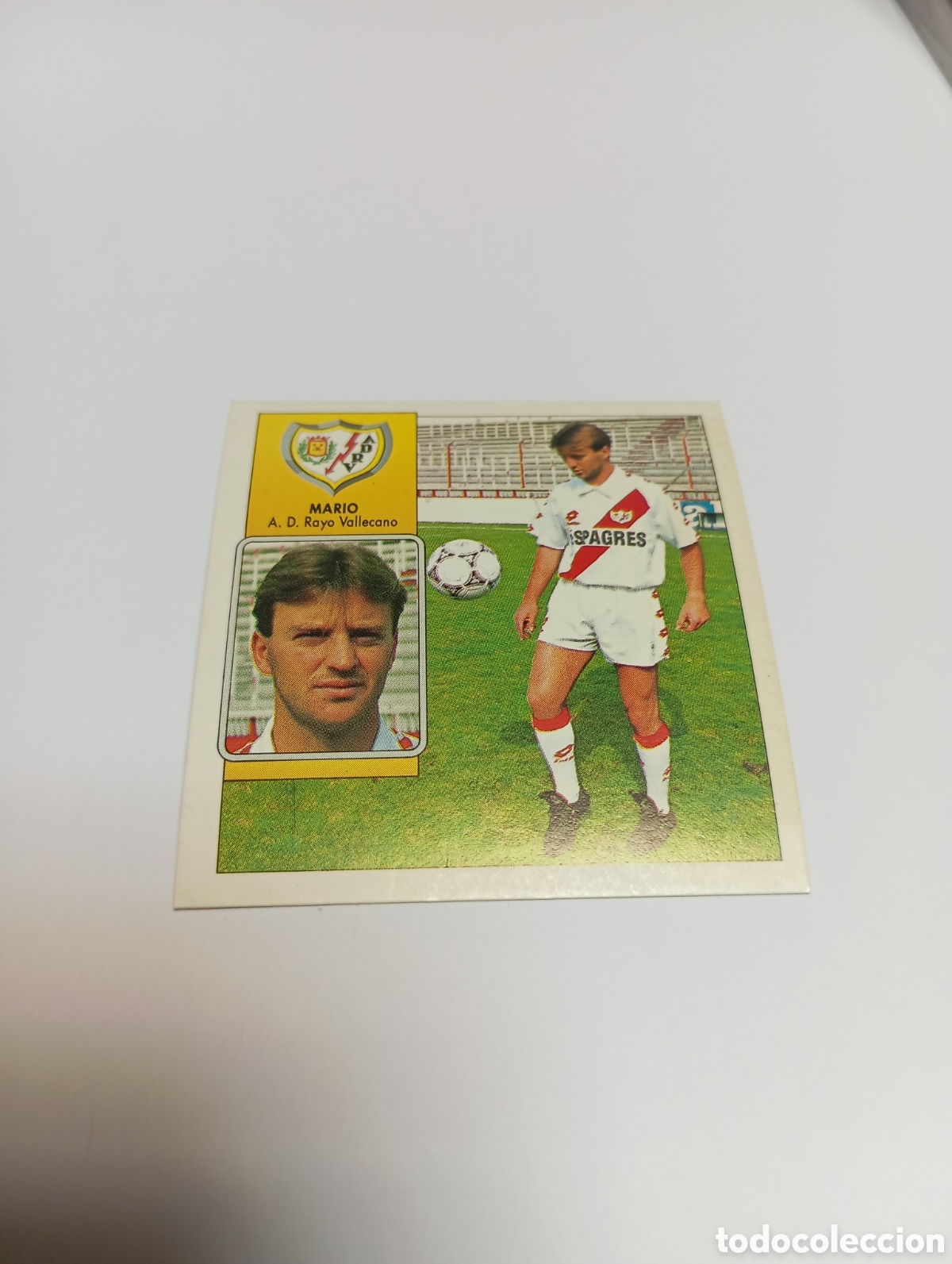 Cromos de F&uacute;tbol: MARIO Rayo Vallecano Liga Este 1992 1993 Panini 92 93 NUEVO SIN PEGAR