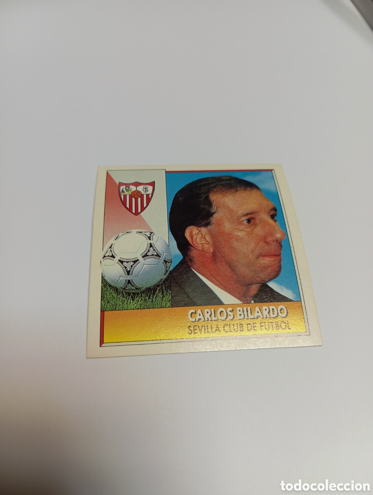 Cromos de F&uacute;tbol: ENTRENADOR CARLOS BILARDO Sevilla Liga Este 1992 1993 Panini 92 93 NUEVO SIN PEGAR