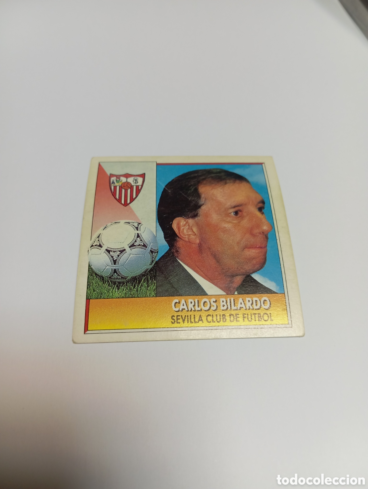 Cromos de F&uacute;tbol: ENTRENADOR CARLOS BILARDO Sevilla Liga Este 1992 1993 Panini 92 93 NUEVO SIN PEGAR