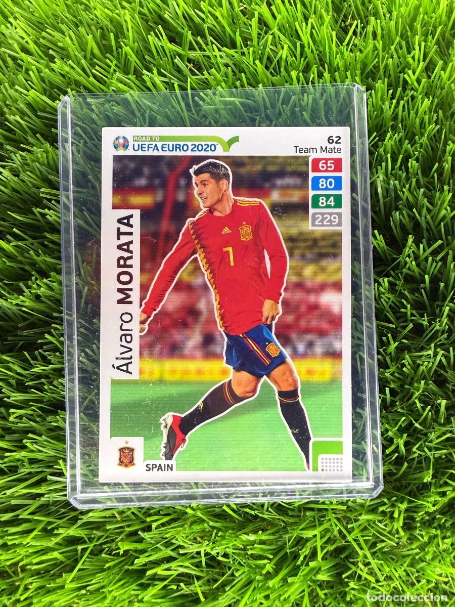Cromos de F&uacute;tbol: N&ordm; 62 &Aacute;lvaro Morata Espa&ntilde;a Adrenalyn XL Road to Euro 2020