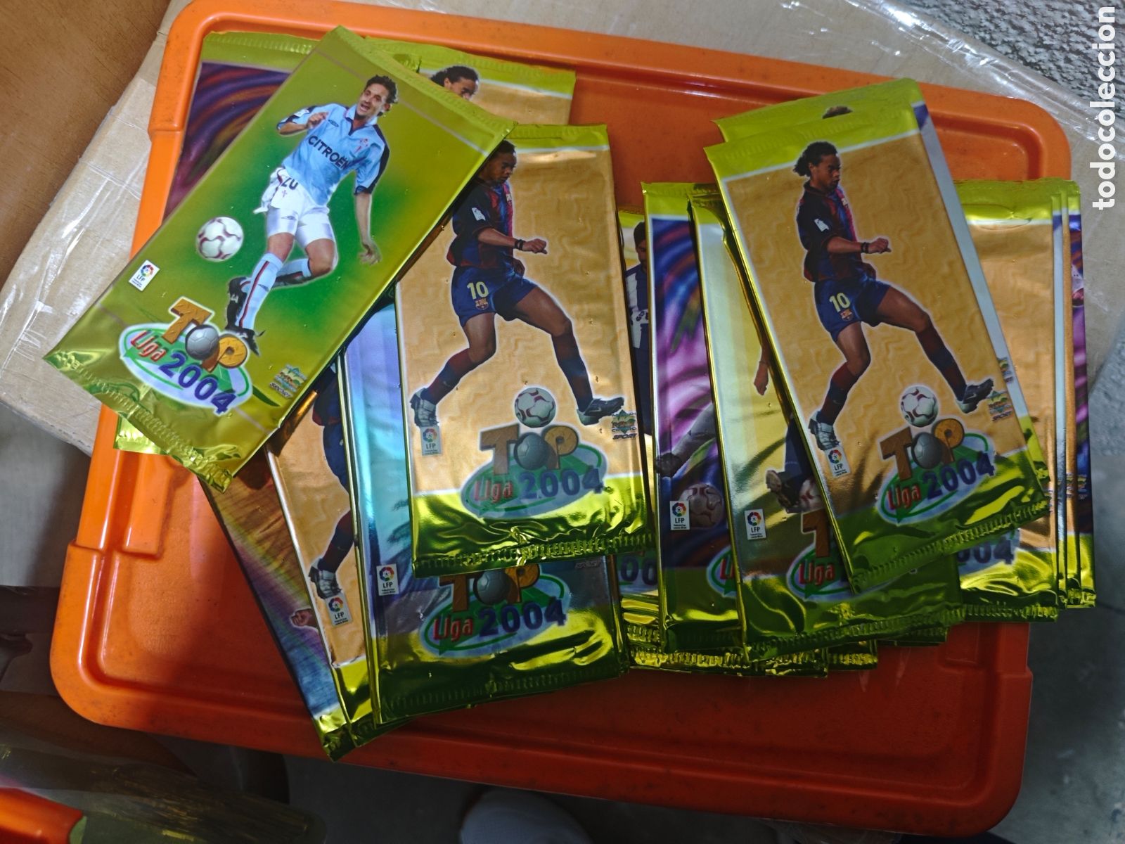 Cromos de F&uacute;tbol: 50 SOBRES TOP LIGA 2004