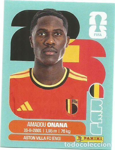 Cromos de F&uacute;tbol: MUNDIAL FIFA CUP 2026 - STICKER - B&Eacute;LGICA - AMADOU ONANA - BEL 10