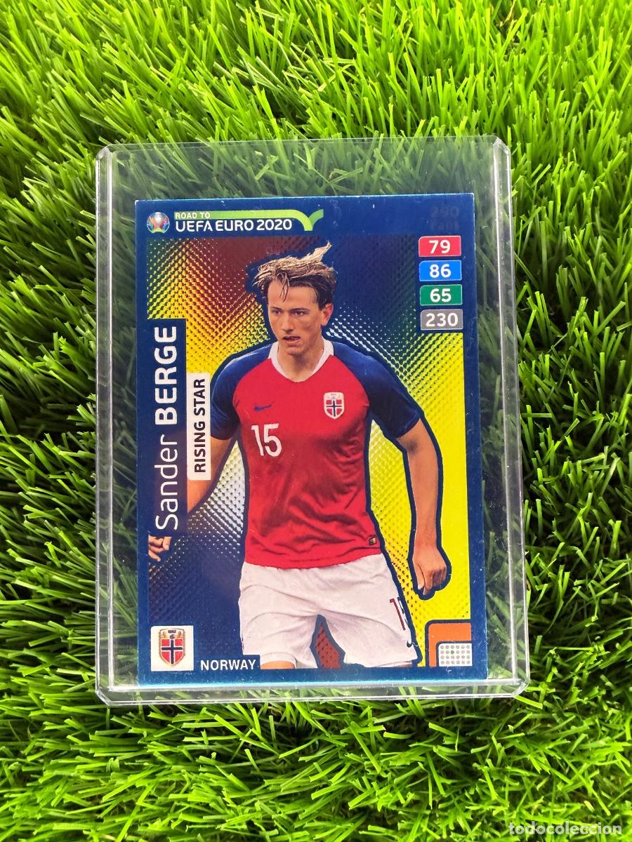 Cromos de F&uacute;tbol: N&ordm; 290 Sander Berge Rising Star Noruega Adrenalyn XL Road to Euro 2020