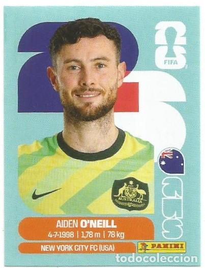 Cromos de F&uacute;tbol: MUNDIAL FIFA CUP 2026 - STICKER - AUSTRALIA - AIDEN O&acute;NEILL - AUS 14