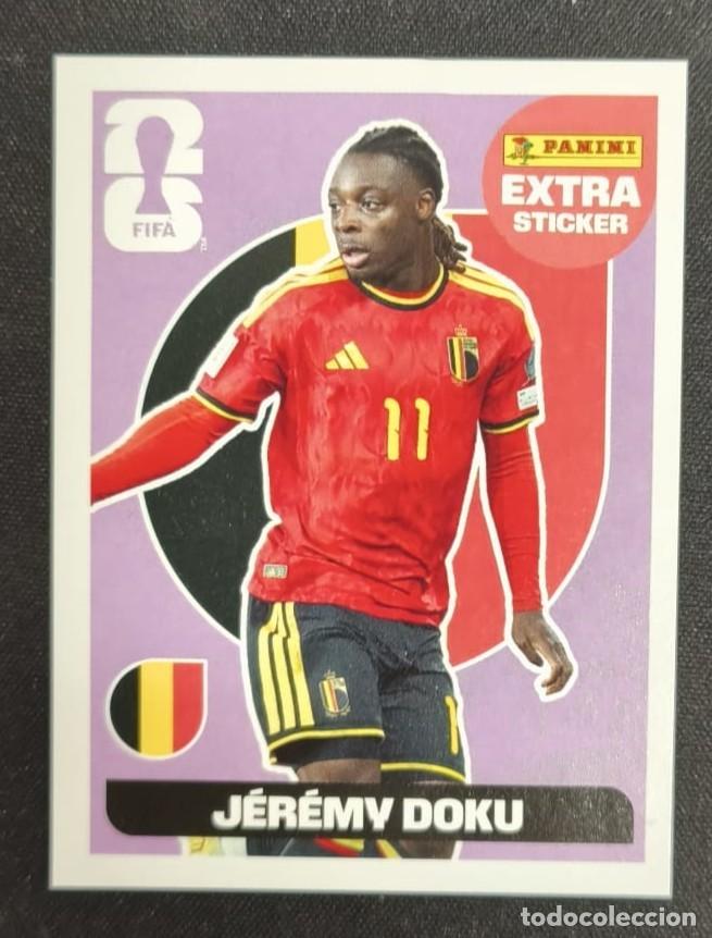 Cromos de F&uacute;tbol: cromo extra sticker jeremy doku panini fifa world cup 2026