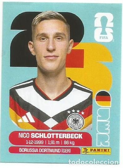 Cromos de F&uacute;tbol: MUNDIAL FIFA CUP 2026 - STICKER - ALEMANIA - NICO SCHLOTTERBECK - GER 5