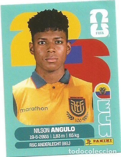 Cromos de F&uacute;tbol: MUNDIAL FIFA CUP 2026 - STICKER - ECUADOR - NILSON ANGULO - ECU 17