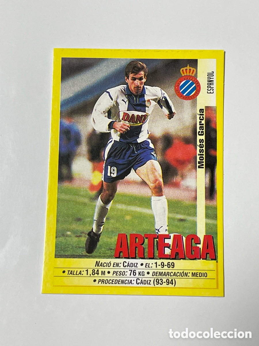 Cromos de F&uacute;tbol: Moises Arteaga Espanyol Panini 1999/2000 #126