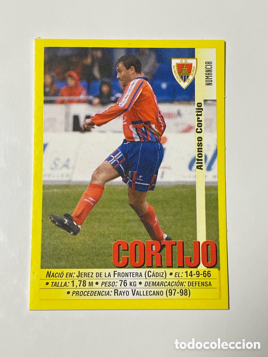 Cromos de F&uacute;tbol: Alfonso Cortijo Numancia Panini 1999/2000 #331