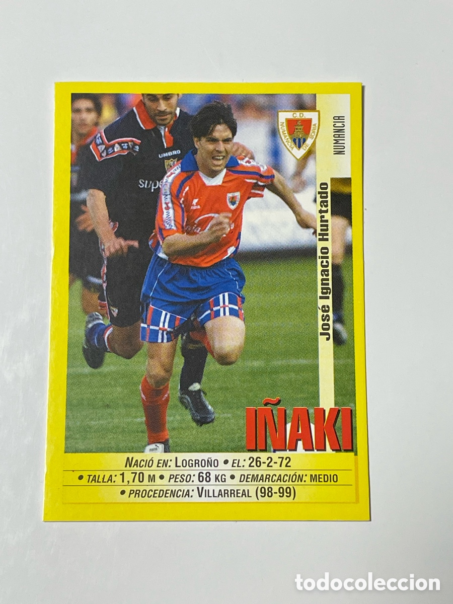 Cromos de F&uacute;tbol: I&ntilde;aki Numancia Panini 1999/2000 #334