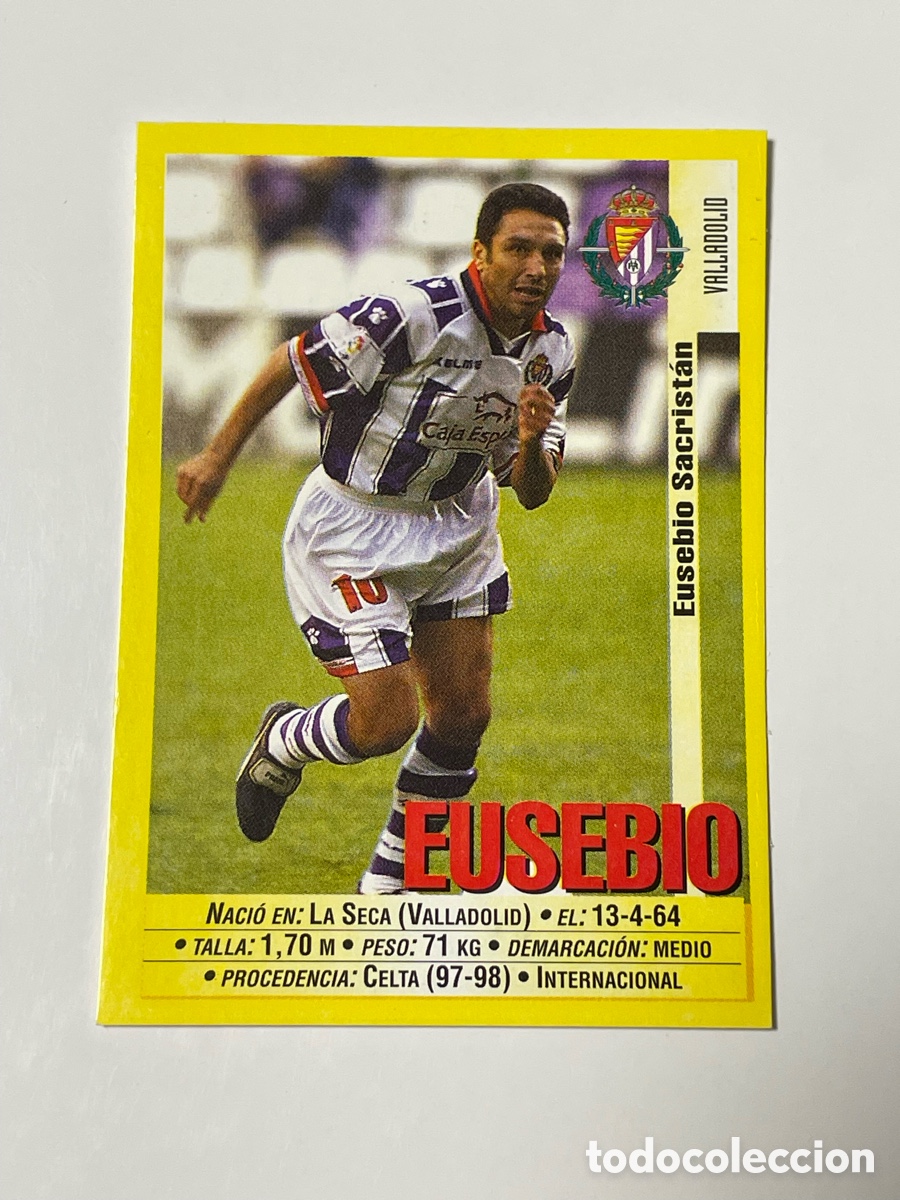 Cromos de F&uacute;tbol: Eusebio Valladolid Panini 1999/2000 #221