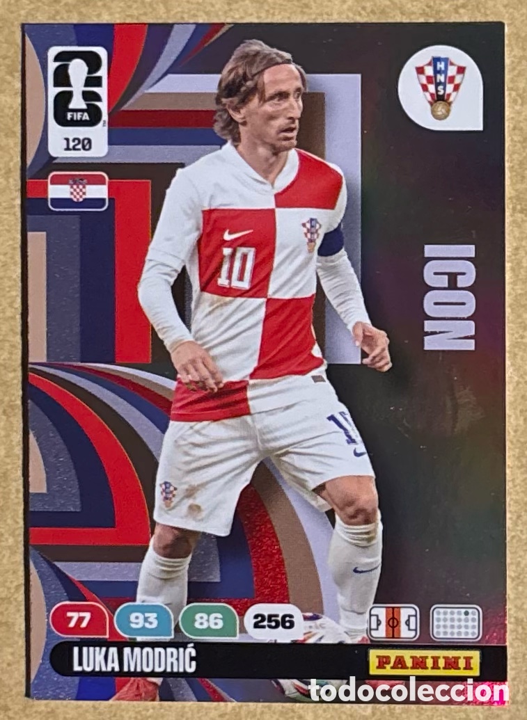 Cromos de F&uacute;tbol: LUKA MODRIC (CROACIA). CARTA ICON PANINI ADRENALYN XL FIFA WORLD CUP 2026. #120.