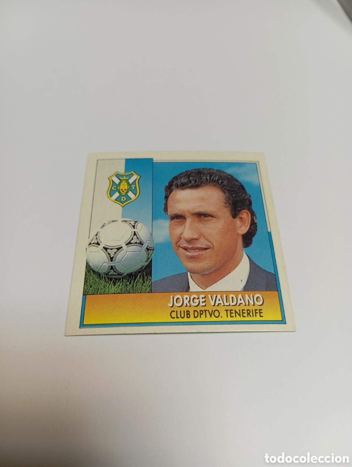 Cromos de F&uacute;tbol: ENTRENADOR JORGE VALDANO Tenerife Liga Este 1992 1993 Panini 92 93 NUEVO SIN PEGAR