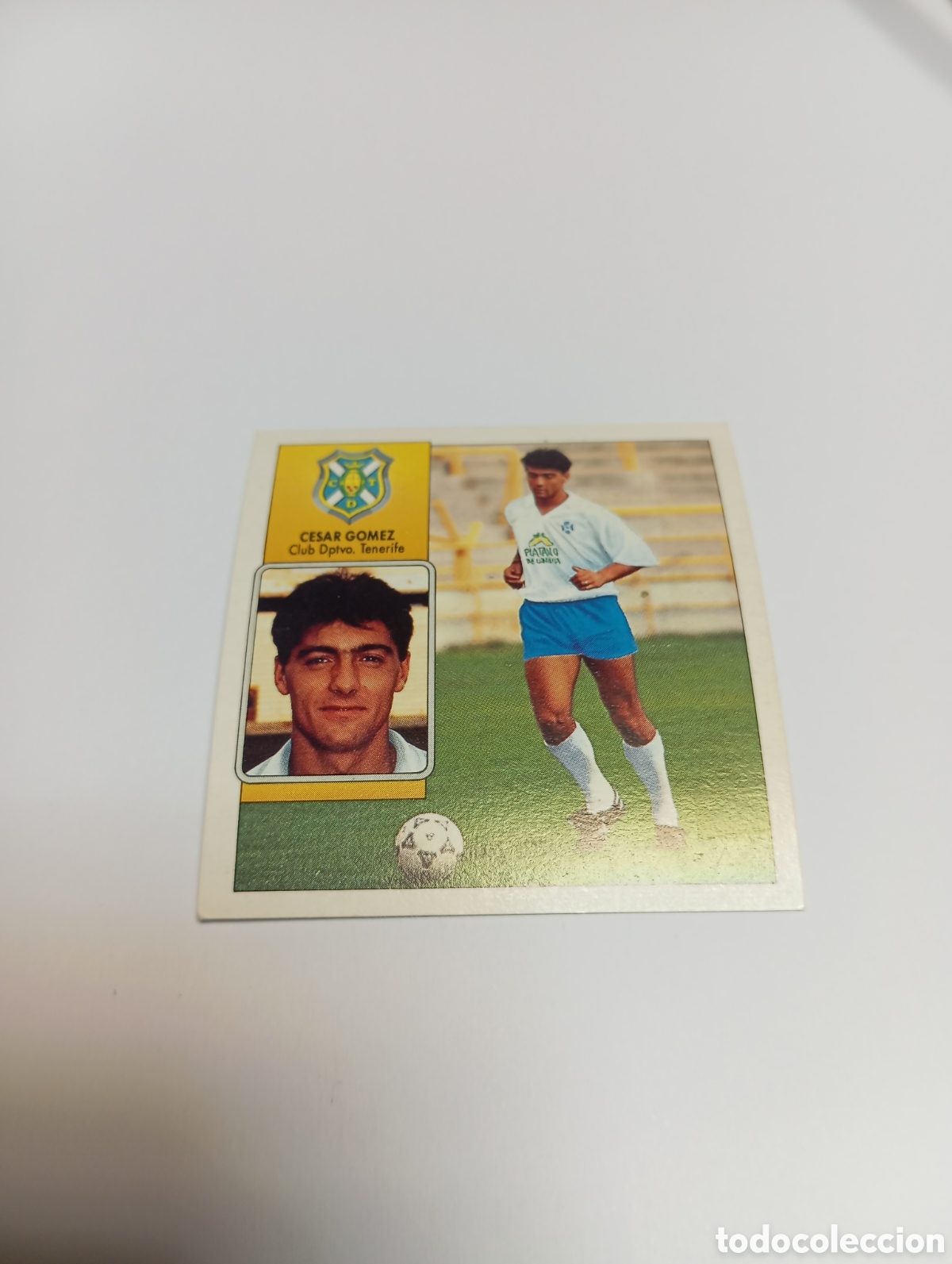 Cromos de F&uacute;tbol: C&Eacute;SAR G&Oacute;MEZ COLOCA Tenerife Liga Este 1992 1993 Panini 92 93 NUEVO SIN PEGAR