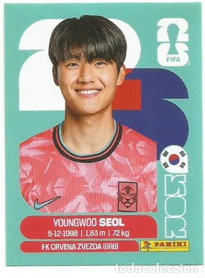 Cromos de F&uacute;tbol: MUNDIAL FIFA CUP 2026 - STICKER - KOREA - YOUNGWOO SEOL - KOR 6