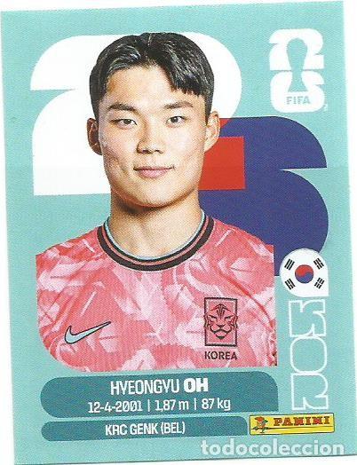 Cromos de F&uacute;tbol: MUNDIAL FIFA CUP 2026 - STICKER - KOREA - HYEONGYU OH - KOR 20
