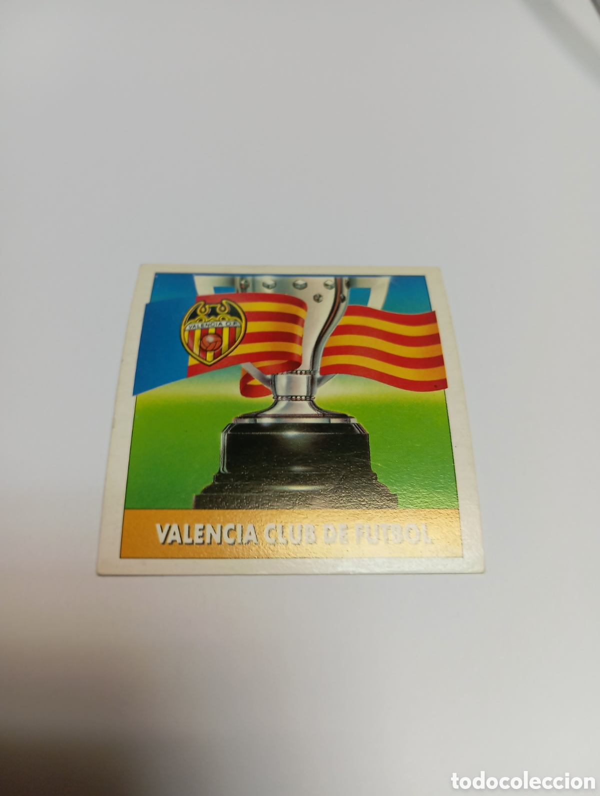 Cromos de F&uacute;tbol: ESCUDO VALENCIA Liga Este 1992 1993 Panini 92 93 NUEVO SIN PEGAR