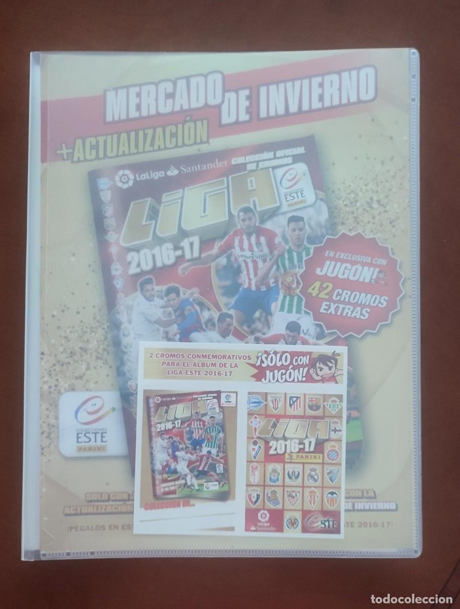 Cromos de F&uacute;tbol: COLECCION COMPLETA SIN PEGAR PANINI LIGA ESTE 2016 2017 CON ACTUALIZACION