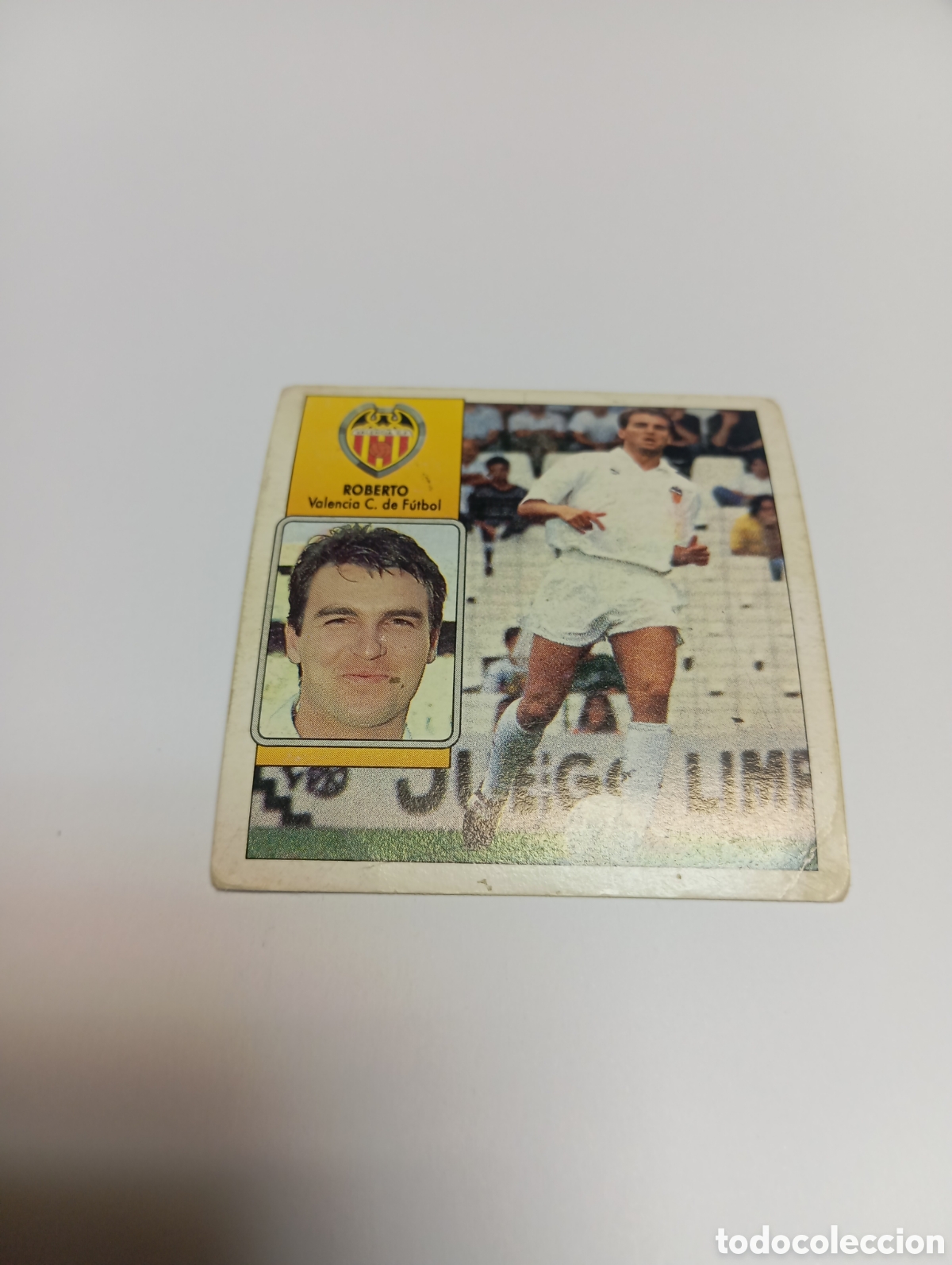 Cromos de F&uacute;tbol: ROBERTO Valencia Liga Este 1992 1993 Panini 92 93 RECUPERADO