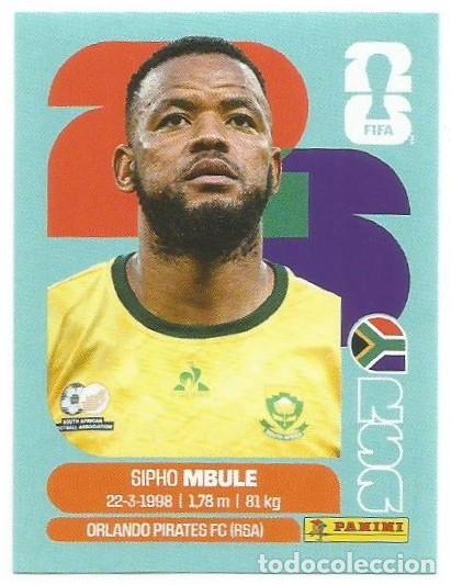 Cromos de F&uacute;tbol: MUNDIAL FIFA CUP 2026 - STICKER - SUDAFRICA - SIPHO MBULE - RSA 16