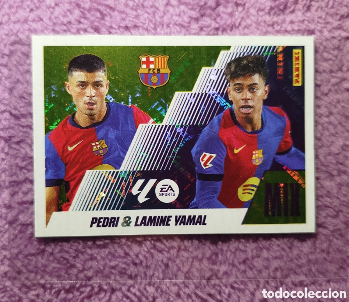 Cromos de F&uacute;tbol: Cromo de futbol. Lamine/Pedri