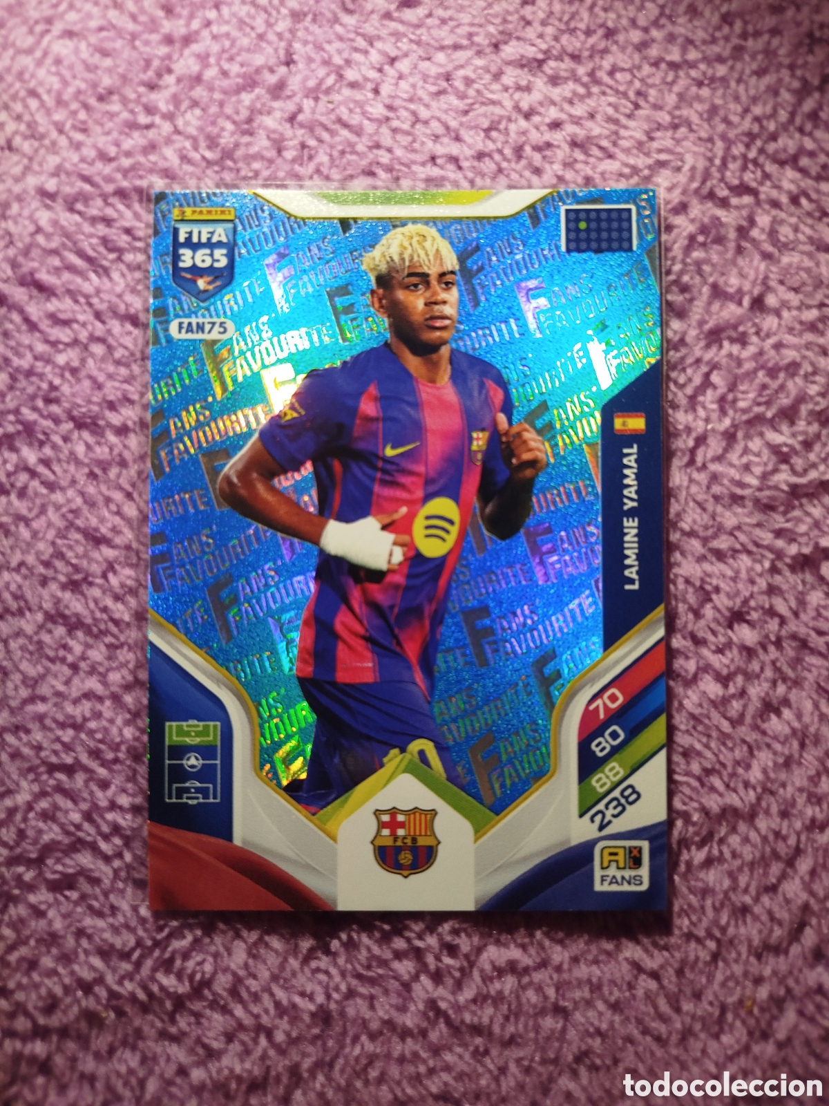 Cromos de F&uacute;tbol: Cromo de futbol. Lamine Yamal