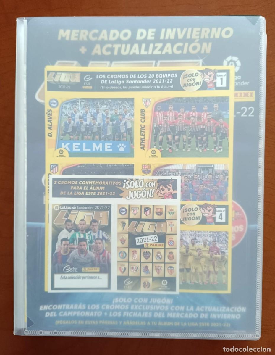 Cromos de F&uacute;tbol: COLECCION COMPLETA SIN PEGAR PANINI LIGA ESTE 2021 2022 CON ACTUALIZACION