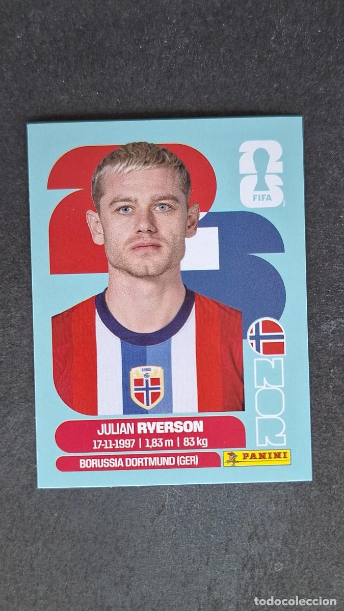 Cromos de F&uacute;tbol: L1 RYERSON SELECCION NORUEGA 3 MUNDIAL FIFA WORLD CUP 2026 PANINI NUNCA PEGADO SIN PEGAR