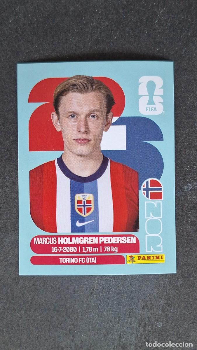 Cromos de F&uacute;tbol: L1 HOLMGREN PEDERSEN SELECCION NORUEGA 6 MUNDIAL FIFA WORLD CUP 2026 PANINI NUNCA PEGADO SIN PEGAR
