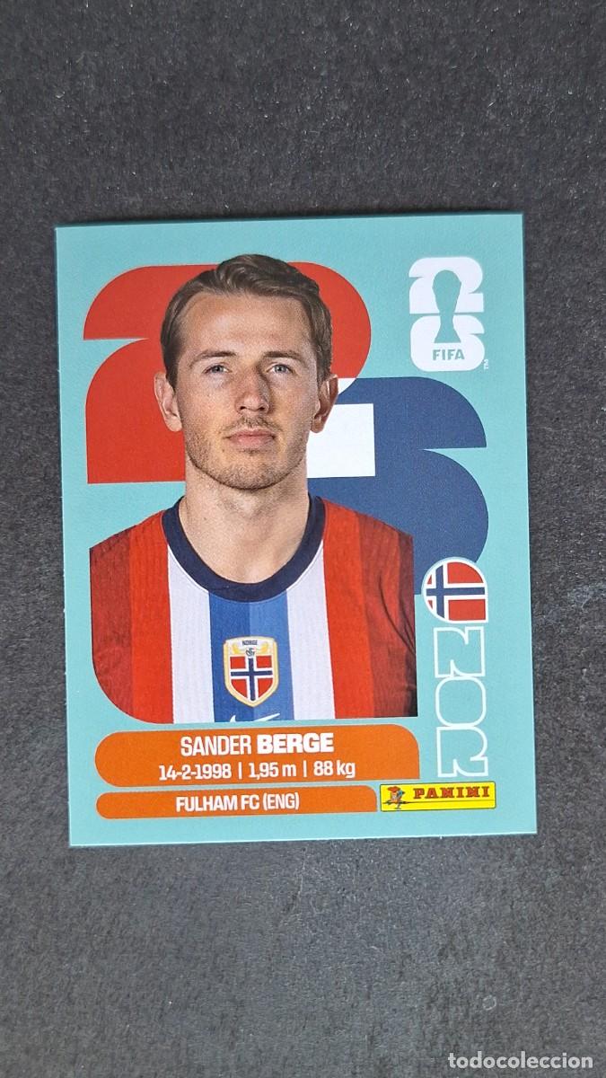 Cromos de F&uacute;tbol: L1 BERGE SELECCION NORUEGA 11 MUNDIAL FIFA WORLD CUP 2026 PANINI NUNCA PEGADO SIN PEGAR