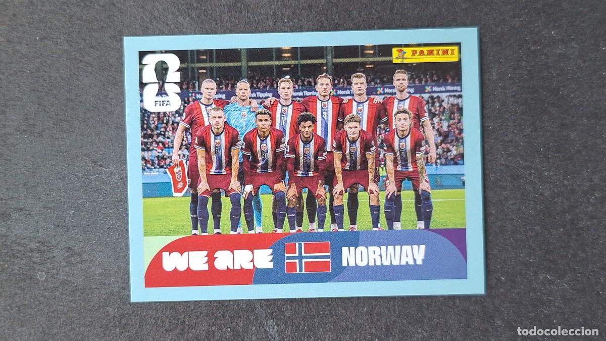 Cromos de F&uacute;tbol: L1 EQUIPO SELECCION NORUEGA 13 MUNDIAL FIFA WORLD CUP 2026 PANINI NUNCA PEGADO SIN PEGAR