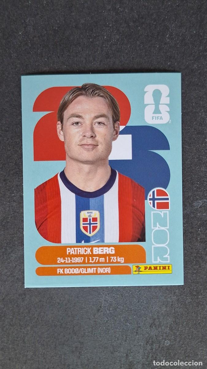 Cromos de F&uacute;tbol: L1 BERG SELECCION NORUEGA 14 MUNDIAL FIFA WORLD CUP 2026 PANINI NUNCA PEGADO SIN PEGAR