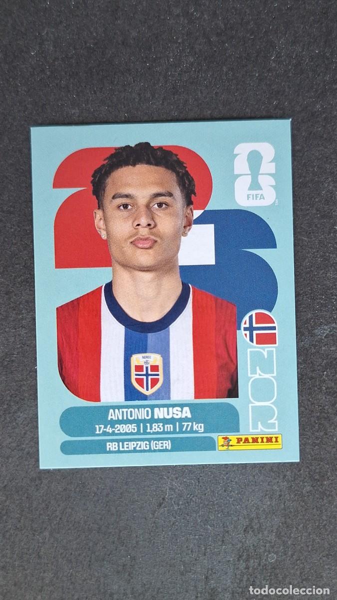 Cromos de F&uacute;tbol: L1 NUSA SELECCION NORUEGA 19 MUNDIAL FIFA WORLD CUP 2026 PANINI NUNCA PEGADO SIN PEGAR