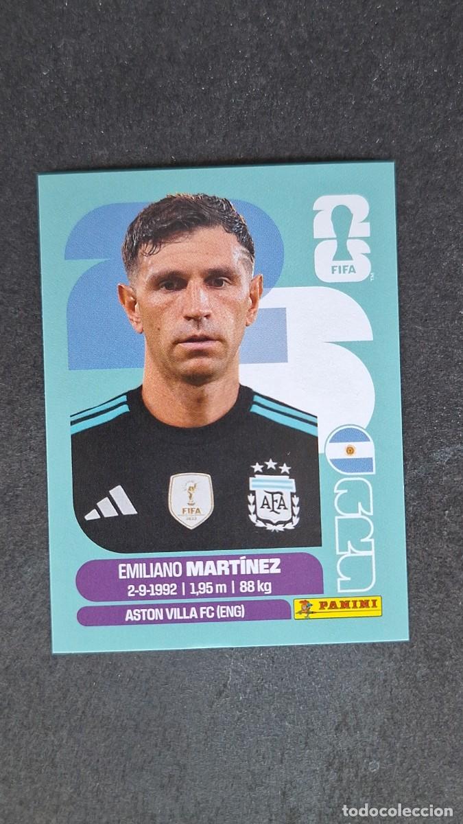 Cromos de F&uacute;tbol: L1 EMILIANO MARTINEZ SELECCION ARGENTINA 2 MUNDIAL FIFA WORLD CUP 2026 PANINI NUNCA PEGADO SIN PEGAR