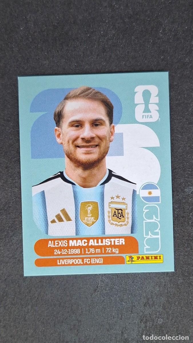 Cromos de F&uacute;tbol: L1 MAC ALLISTER SELECCION ARGENTINA 9 MUNDIAL FIFA WORLD CUP 2026 PANINI NUNCA PEGADO SIN PEGAR