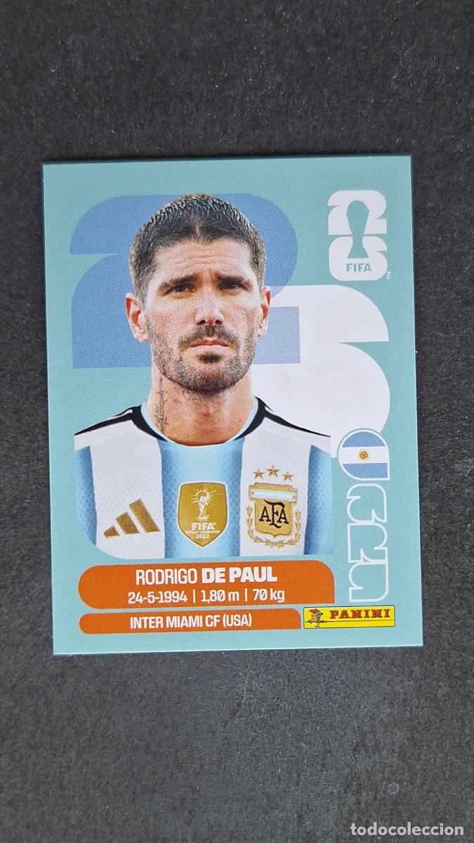 Cromos de F&uacute;tbol: L1 DE PAUL SELECCION ARGENTINA 10 MUNDIAL FIFA WORLD CUP 2026 PANINI NUNCA PEGADO SIN PEGAR