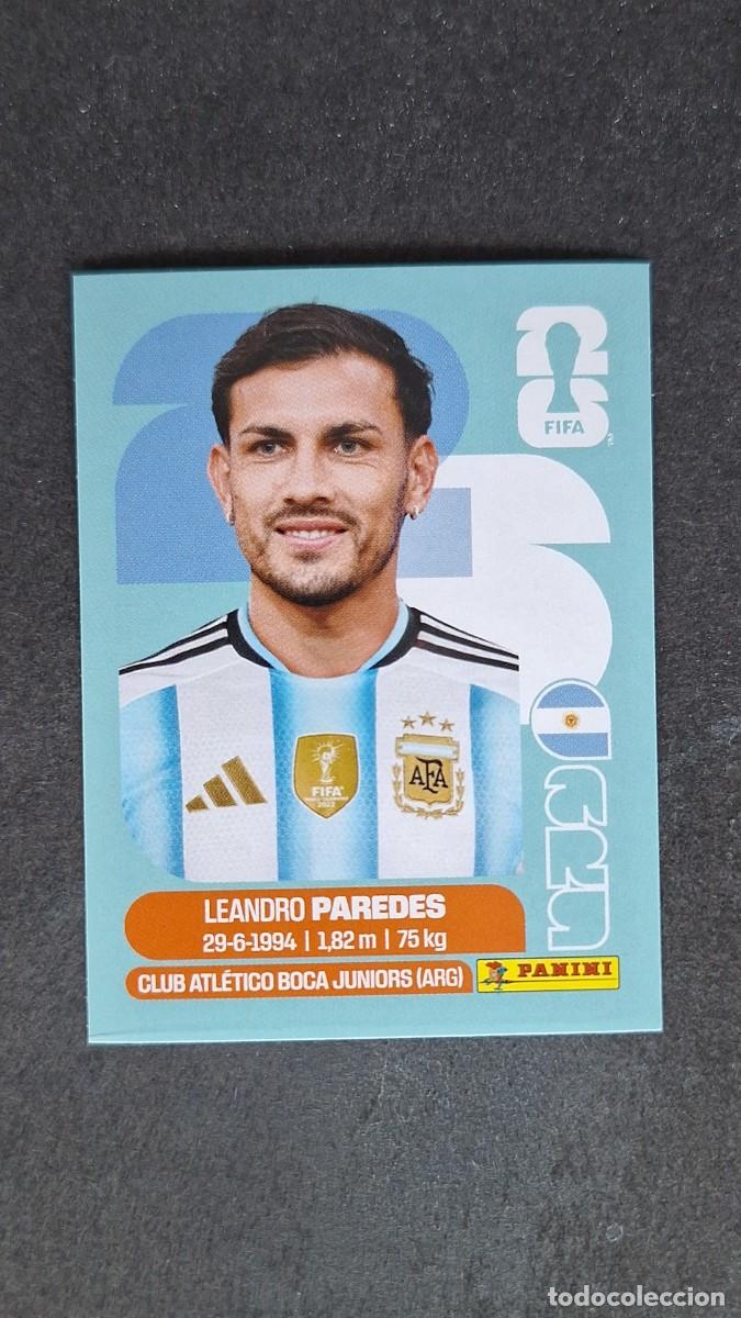 Cromos de F&uacute;tbol: L1 PAREDES SELECCION ARGENTINA 12 MUNDIAL FIFA WORLD CUP 2026 PANINI NUNCA PEGADO SIN PEGAR
