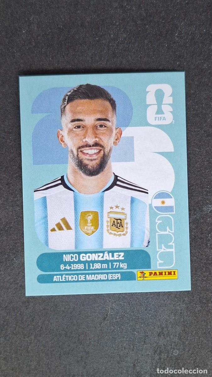 Cromos de F&uacute;tbol: L1 NICO GONZALEZ SELECCION ARGENTINA 16 MUNDIAL FIFA WORLD CUP 2026 PANINI NUNCA PEGADO SIN PEGAR