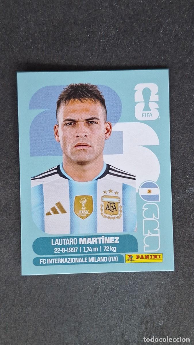 Cromos de F&uacute;tbol: L1 LAUTARO MARTINEZ SELECCION ARGENTINA 18 MUNDIAL FIFA WORLD CUP 2026 PANINI NUNCA PEGADO SIN PEGAR
