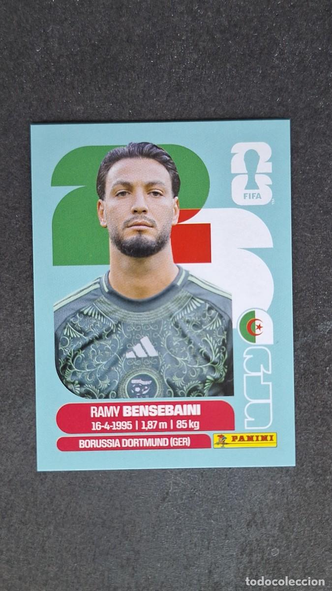 Cromos de F&uacute;tbol: L1 BENSEBAINI SELECCION ARGELIA 3 MUNDIAL FIFA WORLD CUP 2026 PANINI NUNCA PEGADO SIN PEGAR