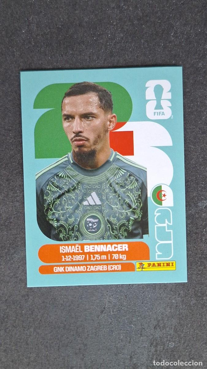 Cromos de F&uacute;tbol: L1 BENNACER SELECCION ARGELIA 8 MUNDIAL FIFA WORLD CUP 2026 PANINI NUNCA PEGADO SIN PEGAR