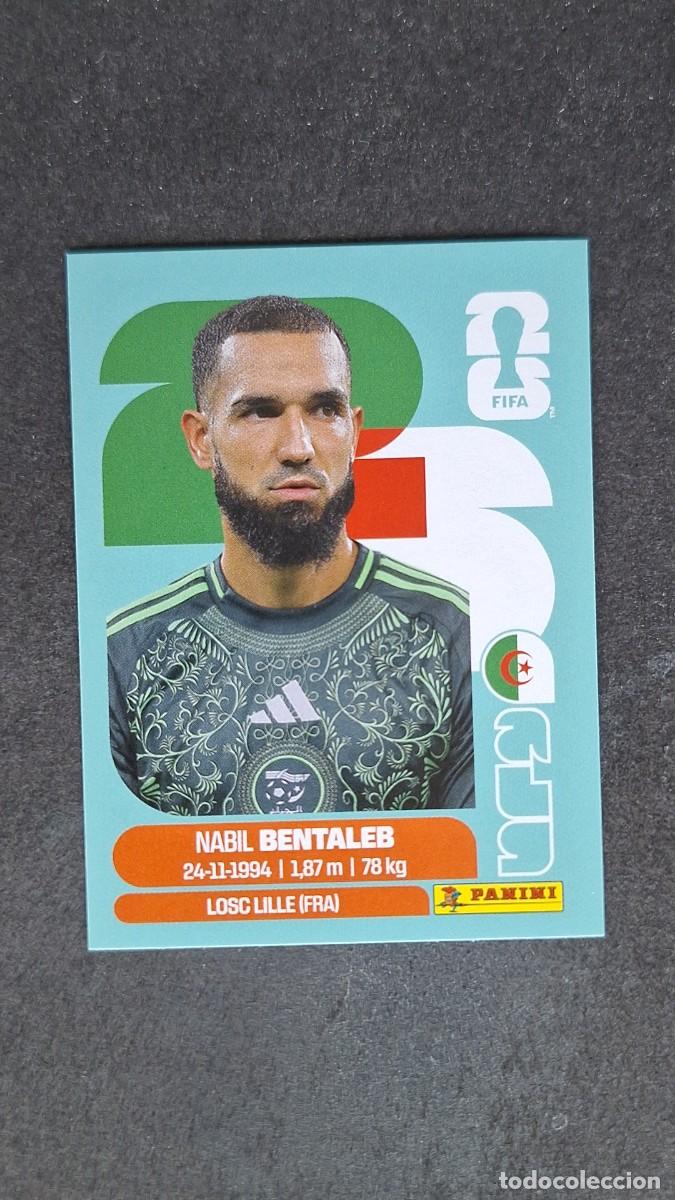 Cromos de F&uacute;tbol: L1 BENTALEB SELECCION ARGELIA 12 MUNDIAL FIFA WORLD CUP 2026 PANINI NUNCA PEGADO SIN PEGAR