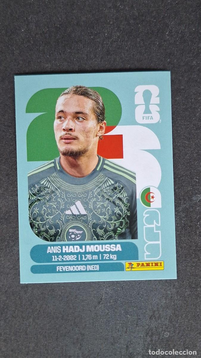 Cromos de F&uacute;tbol: L1 HADJ MOUSSA SELECCION ARGELIA 17 MUNDIAL FIFA WORLD CUP 2026 PANINI NUNCA PEGADO SIN PEGAR