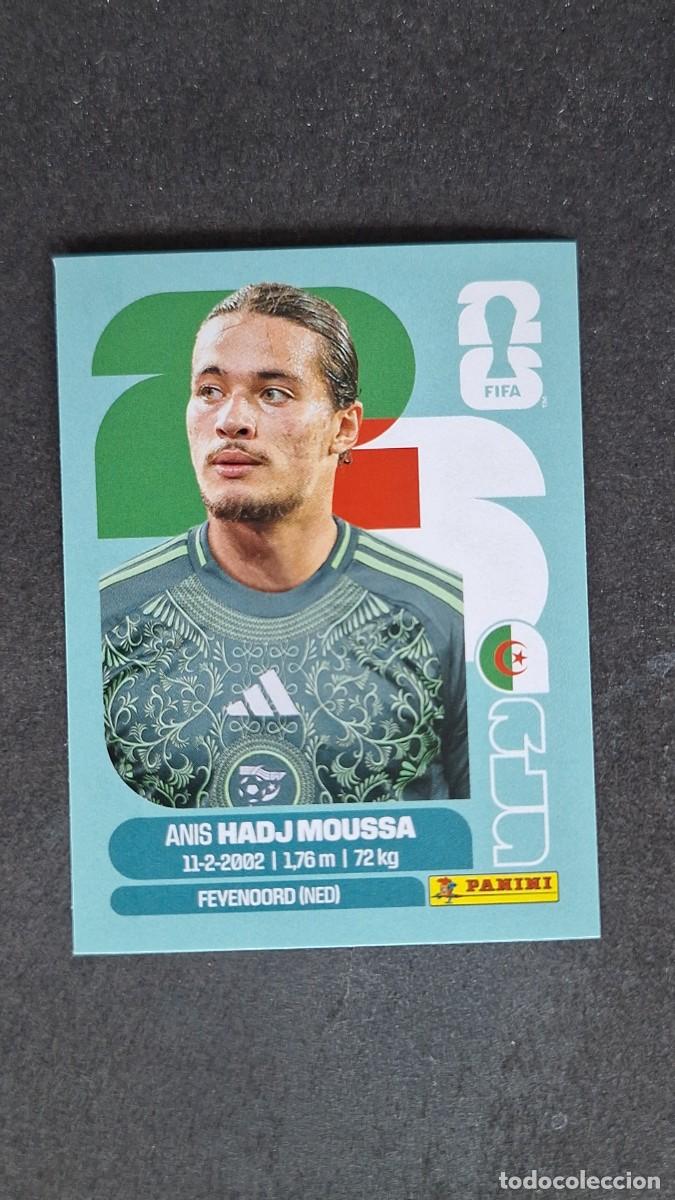 Cromos de F&uacute;tbol: L1 HADJ MOUSSA SELECCION ARGELIA 17 MUNDIAL FIFA WORLD CUP 2026 PANINI NUNCA PEGADO SIN PEGAR