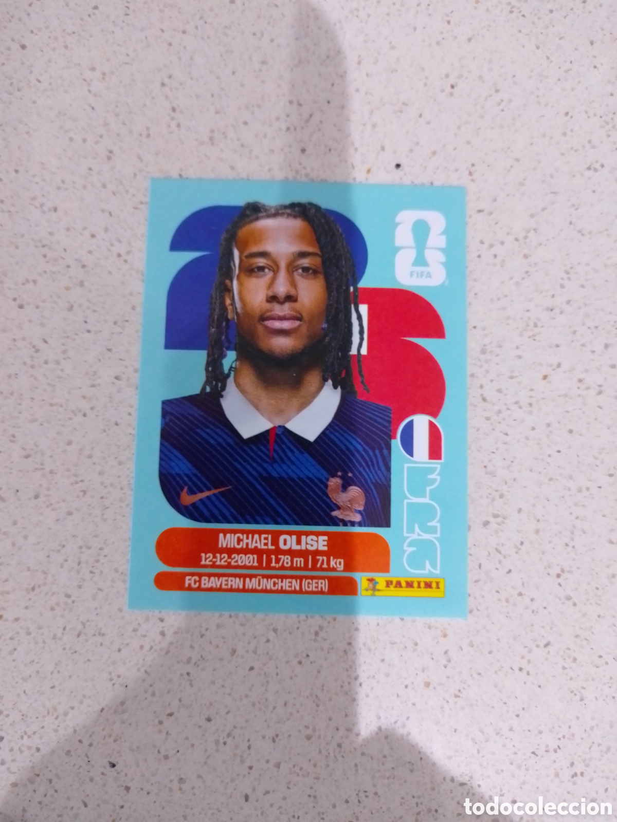 Cromos de F&uacute;tbol: CROMO N&Uacute;MERO 14 OLISE FRANCIA. MUNDIAL 2026. PANINI.