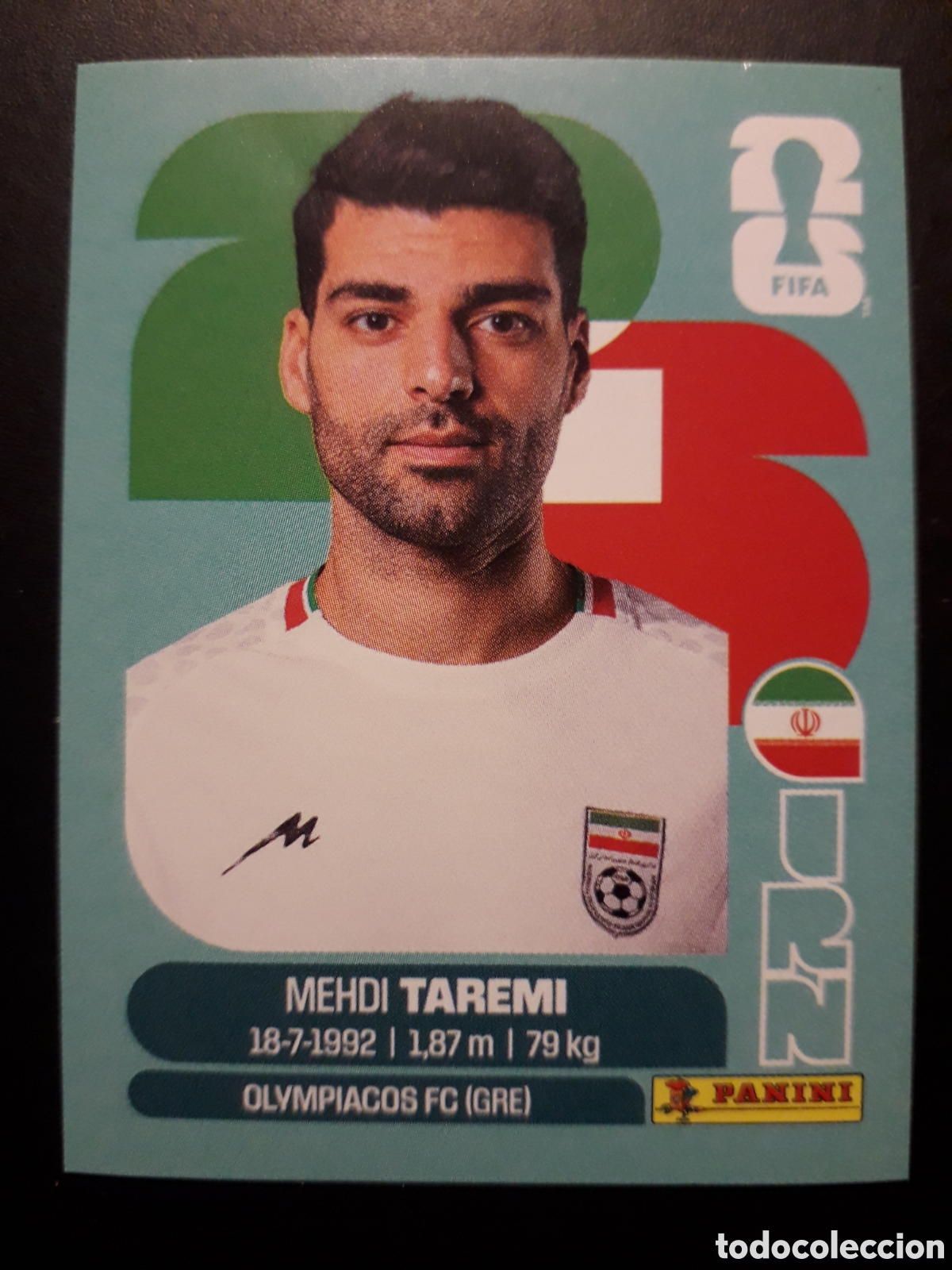 Cromos de F&uacute;tbol: TAREMI IR&Aacute;N IRN 18 MUNDIAL F&Uacute;TBOL 2026 FIFA WORLD CUP PANINI SIN PEGAR PEDIDO M&Iacute;NIMO 3&euro;