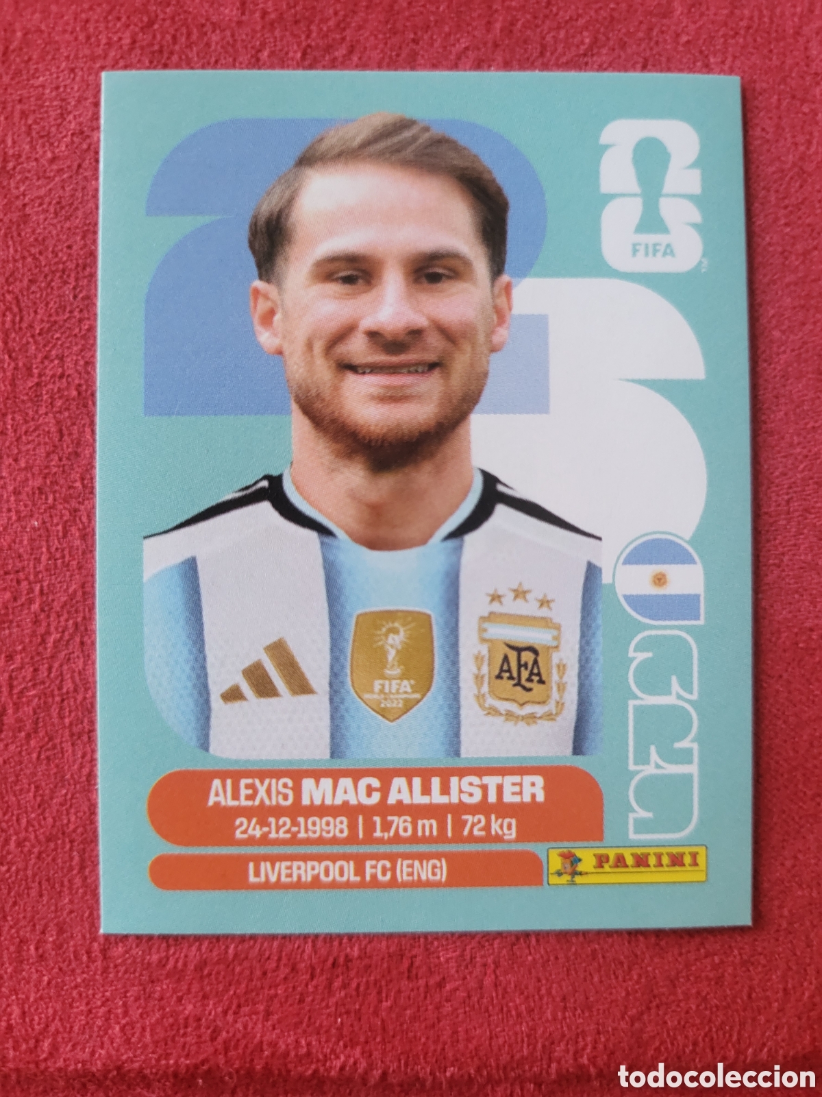 Cromos de F&uacute;tbol: ARG 9 Alexis Mac Allister [Sticker] / FIFA World Cup 2026