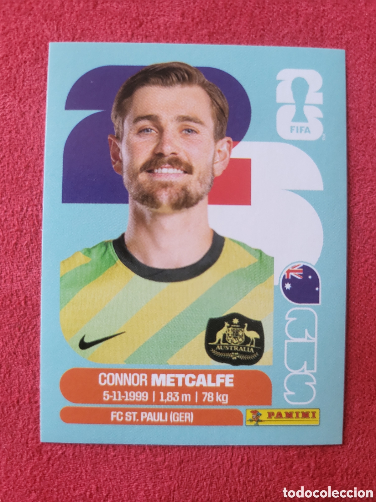 Cromos de F&uacute;tbol: AUS 15 Connor Metcalfe [Sticker] / FIFA World Cup 2026
